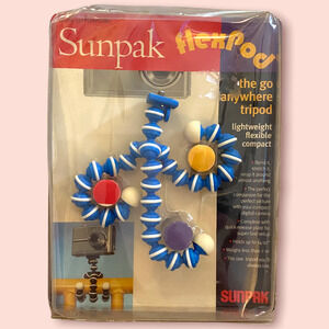 Vintage NWT Sunpak FlexPod Pro Lightweight Gripper Camera Tripod Photography